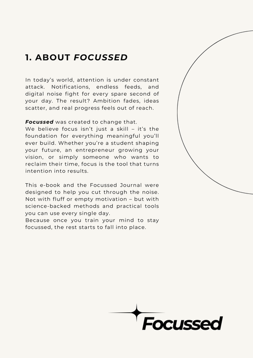 E-Book - The Focussed Blueprint