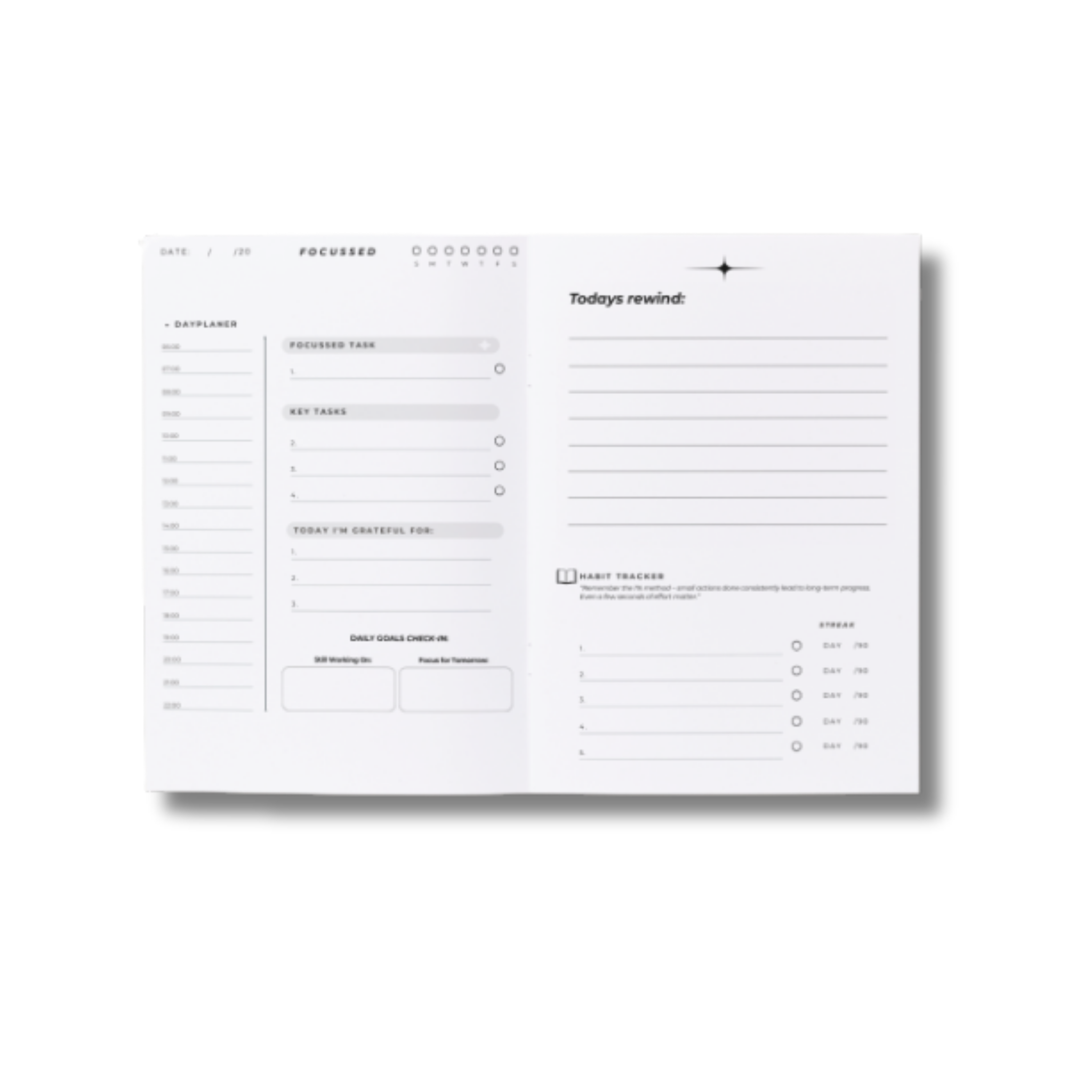 The Focussed Journal - A Productivity Workbook
